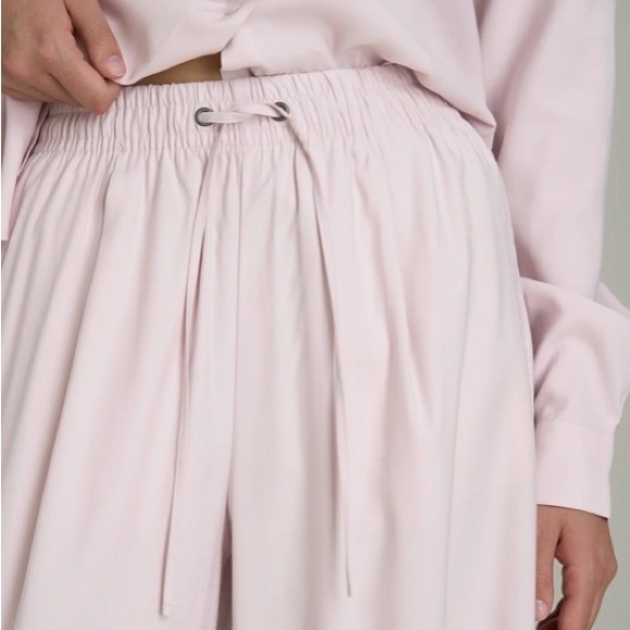 NWT American Tall Relaxed Pull On Pants Small Tall Light Pink Wide Leg - Picture 9 of 11